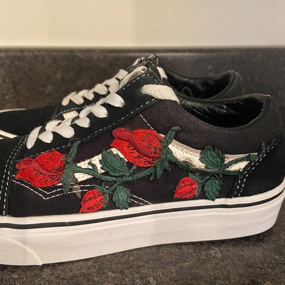 Vans Old Skool Lo -'DIY Roses' - Size 6.5 - Picture 5 of 10